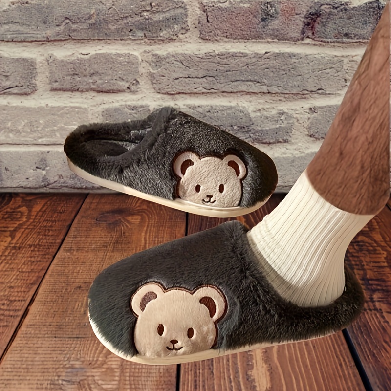 pantuflas casa cómodas diseño oso dibujos animados hombre Temu Peru