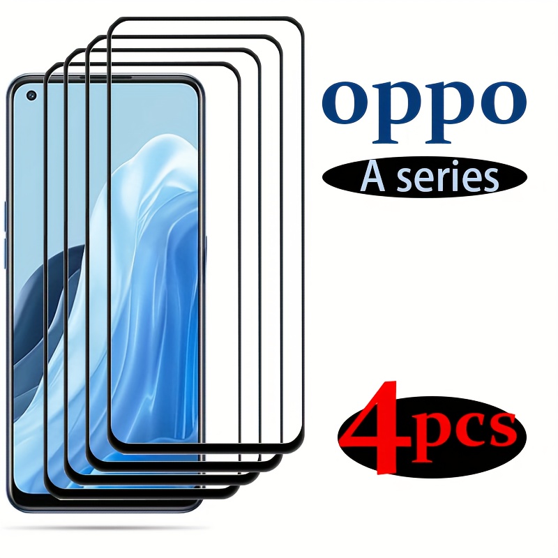 

4pcs Tempered Glass Screen Protector For Oppo , High , 99% , , Compatible With A58/a38/a18/a78/a98/a79/a59/a3/a80/a40/a60/a3 Pro