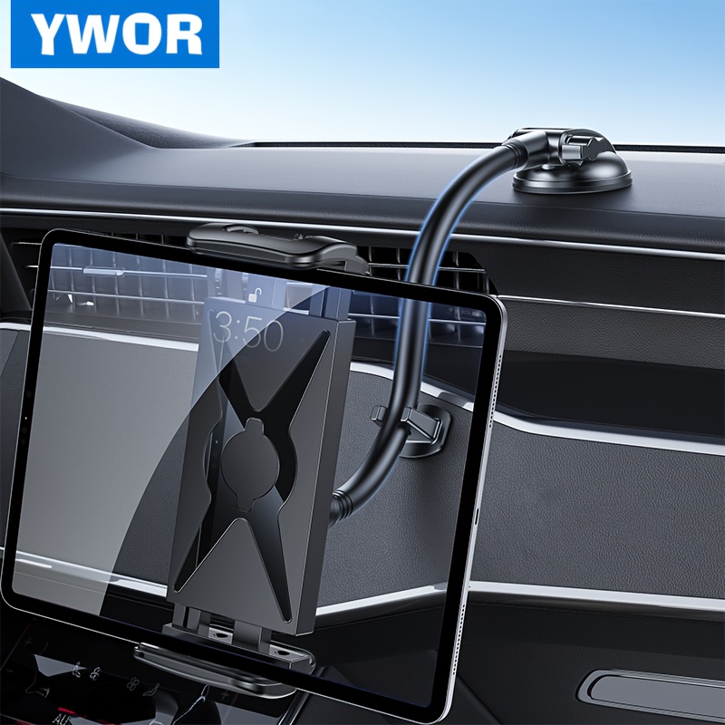 E-shop YWOR Auto-Dash-Tablet-Halterung, drehbarer Armaturenbrett-Telefon-Ständer mit starkem klebendem Gel-Saugnapf, wasserfestes ABS-Material für