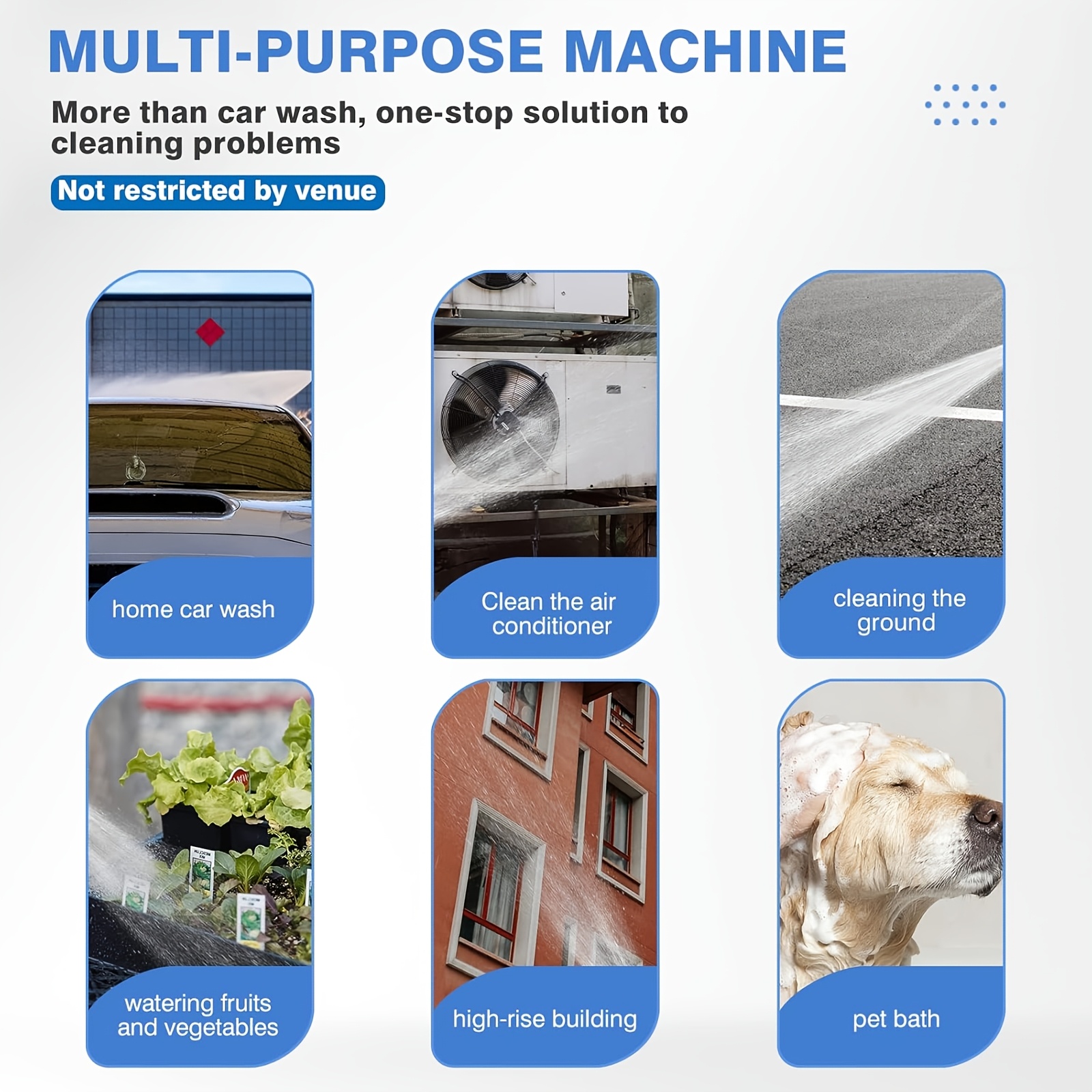 Portable Cordless High Pressure Washer Kit