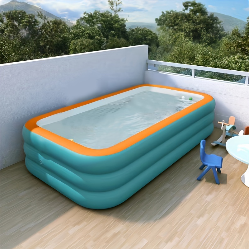 Extra-Large Inflatable Ocean Ball Pool for Adults & Families - Durable PVC, Easy Setup, Space-Saving Design for Outdoor Summer Entertainment, Family-friendly activity, Perfect for Backyard Fun, Poolside Entertainment|Stunning Display|Easy Setup Pool, Inflatable Pool Toy