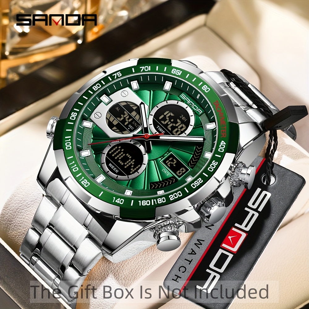 orologio da con cinturino in acciaio inossidabile, display