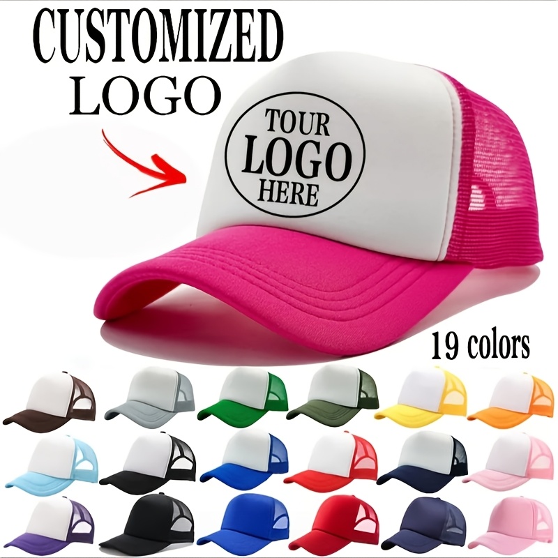 TEMU Customizable Personalized Picture Hat, Unisex Adjustable Baseball For Sports Activities, Advertising, Club, Work, Gift, Holiday Custom Logo Hat,