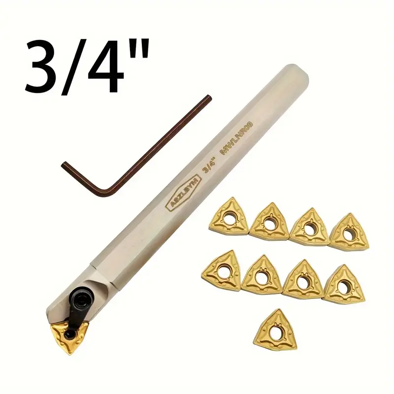 Barra Di Alesatura Per Tornio S20R-MWLNR08 Con Inserti WNMG432 | 3/4" Per Lavorazione Metalli - Foto 7