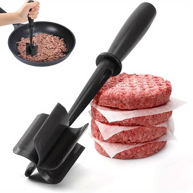 CJORWYN Non-Stick Nylon Meat Chopper - Essential Kitchen Utensil for Hamburger Meat, Ground Beef, Potatoes | Durable, Easy to Clean, No Electricity Needed | Perfect for Tenderizing &amp; Mixing Ingredients, Meat Tenderizer