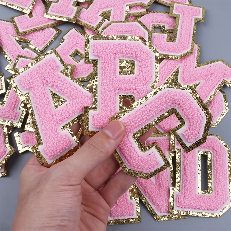 QUARKZMAN Chenille-letters x grote patches 3,15 x 1,3 inch vorm I