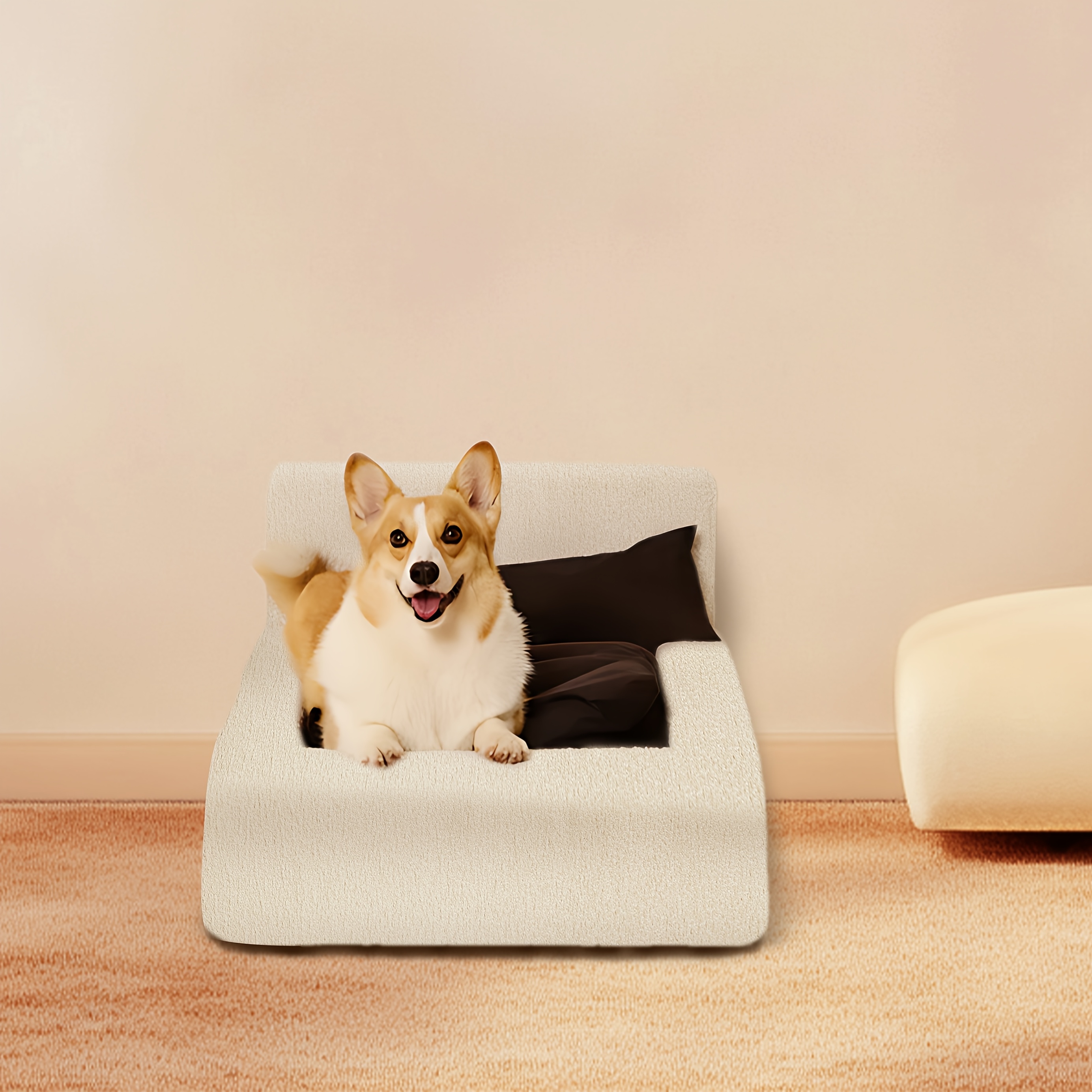   dog bed pet nest pet sofa furniture without pillows and nest cushion removable plush dog bed warm and removable washable suitable for cats small dogs toy dogs small pets   us Product details 4
