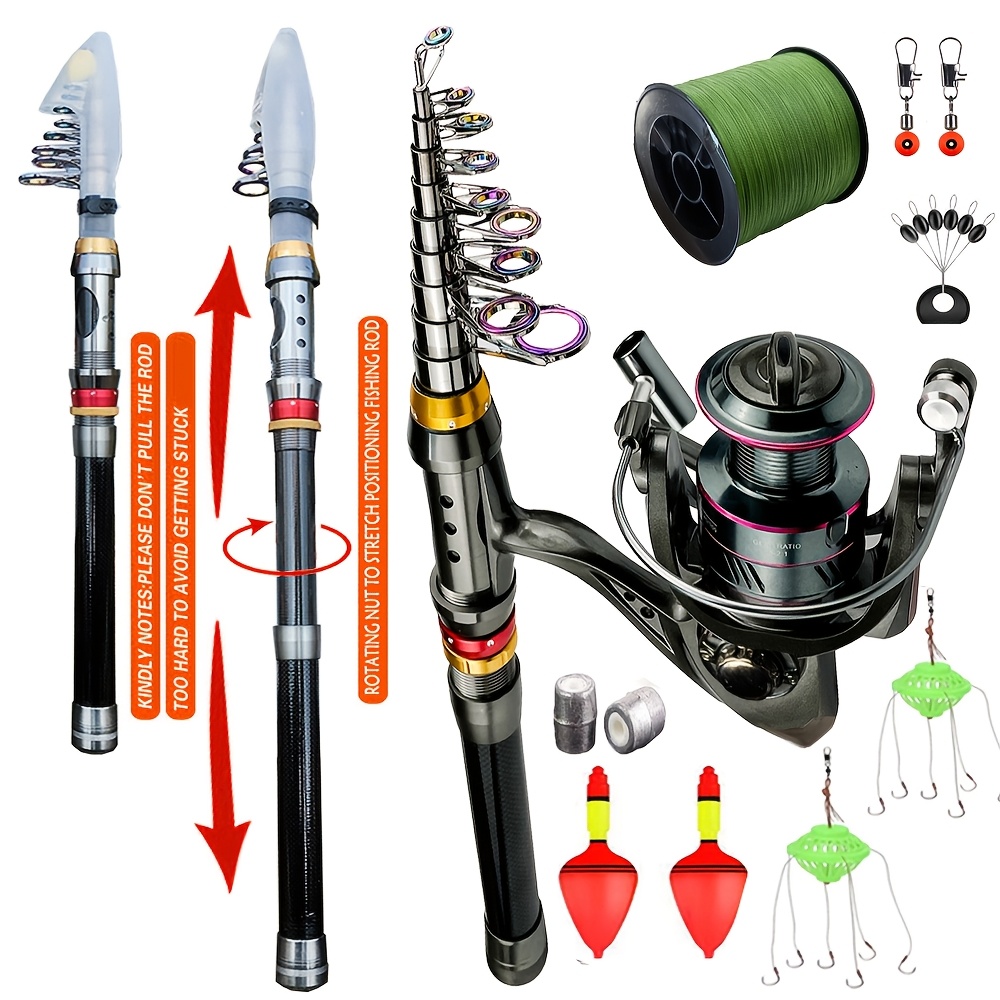 ultra hard fishing rod combo set yo2000 5000 spinning - Temu