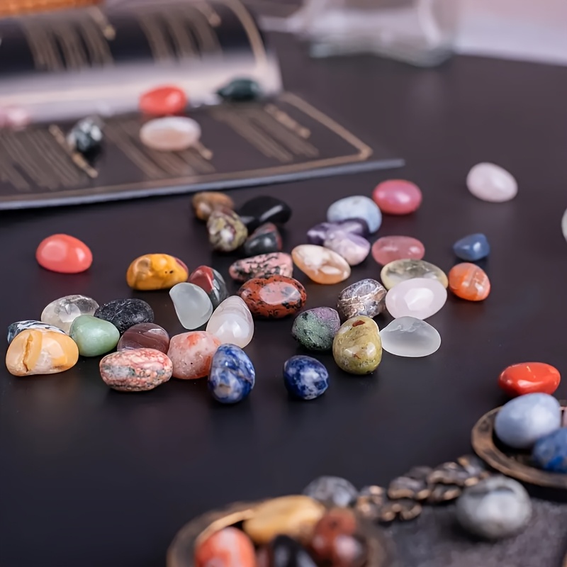 100g bohemian mixed polished stones crystals vibrant assorted gemstones for home decor aquarium succulent terrarium garden flower pot decoration bohemian style decorative pebbles details 5