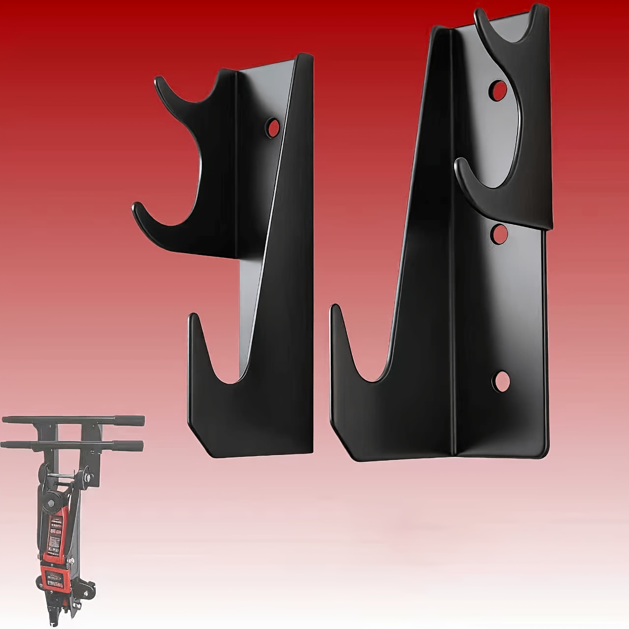 TEMU Jack Stand And Jack Stand Wall-mounted Hook Rack, Utility Shelves