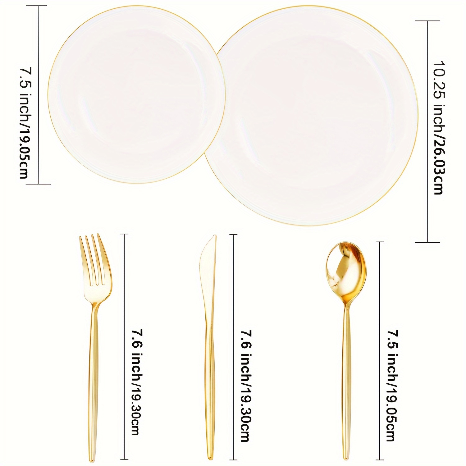 Golden Rose Golden Plastic Silverware Plastic Cutlery - Temu