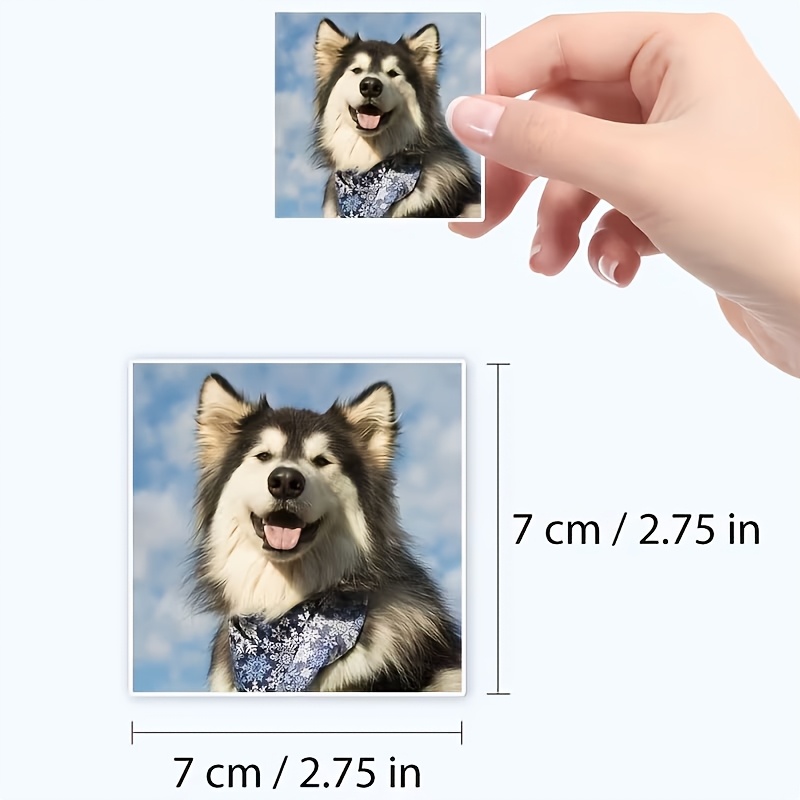 Personalized Customization of 2.75-inch Sticker Photos