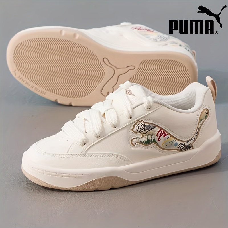 Zapatillas OG para Mujer con Logo y Dorado Logo de Parte  Sintética, Beige/Tread, Zapatos Casuales para las E