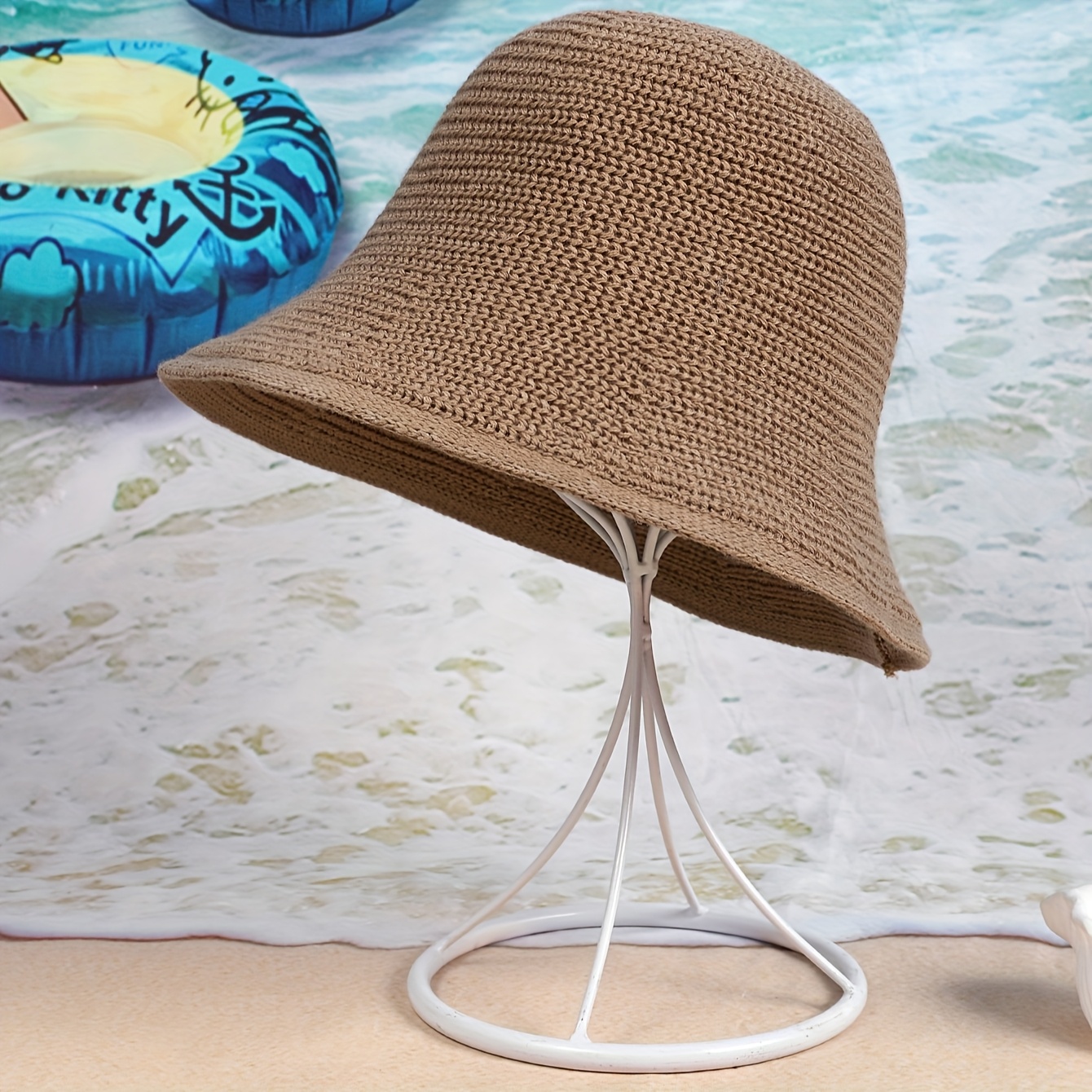 Sunset Beach Bucket Hat For Men Women,Packable Reversible Printed