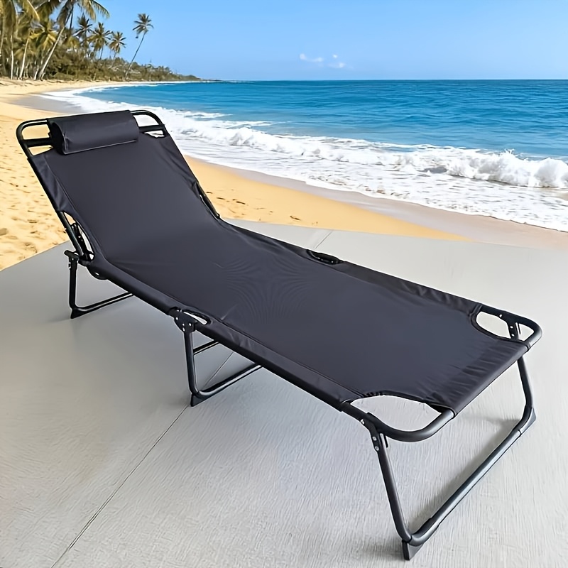 TEMU 240kg Load 0 Gravity Folding Recliner, Ergonomic Thickened Chair, Suitable For Outdoor, Patio, Home And Office