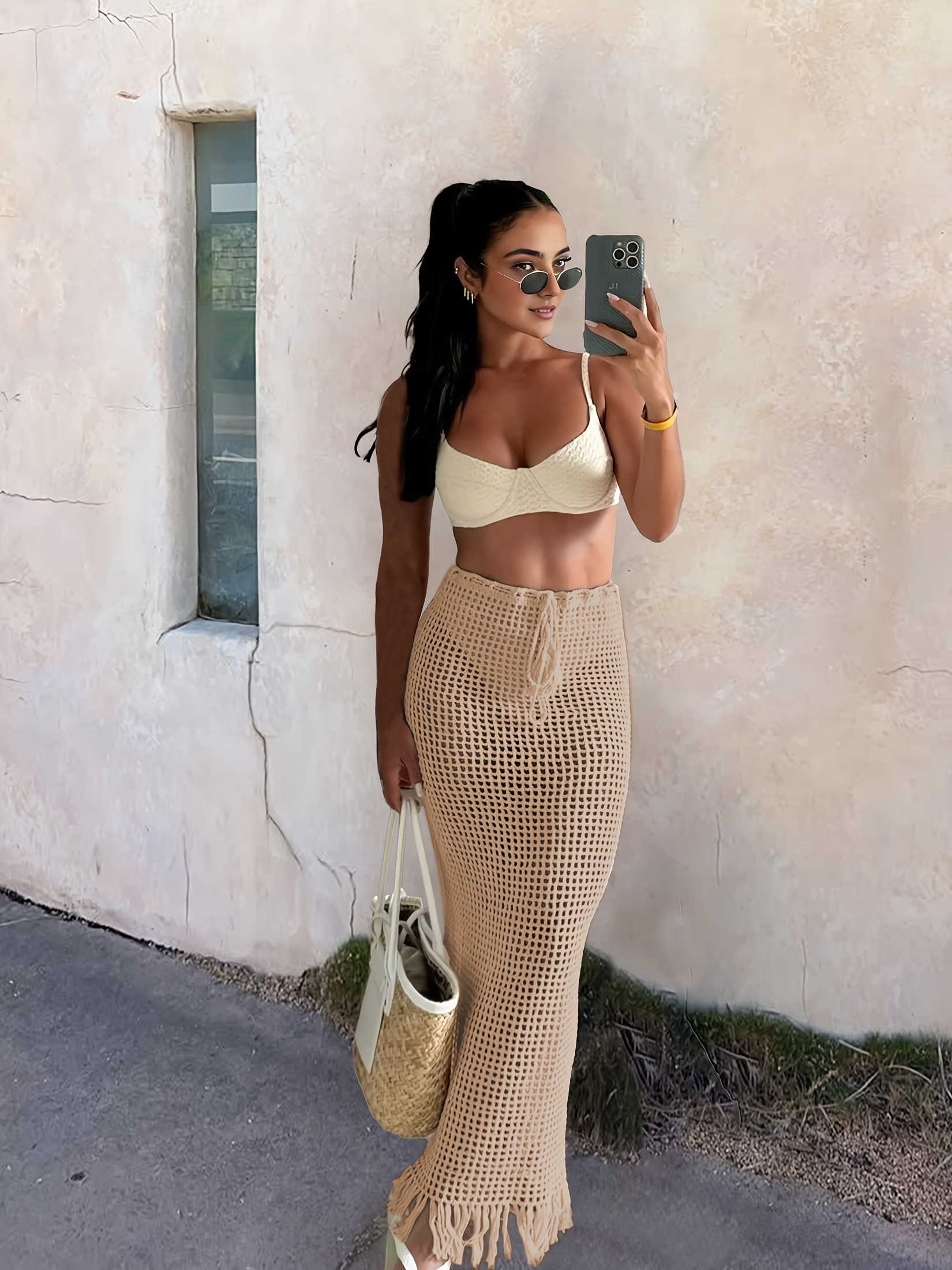 THEREDTHREAD S knit fit skirt cocoon 【公式通販】