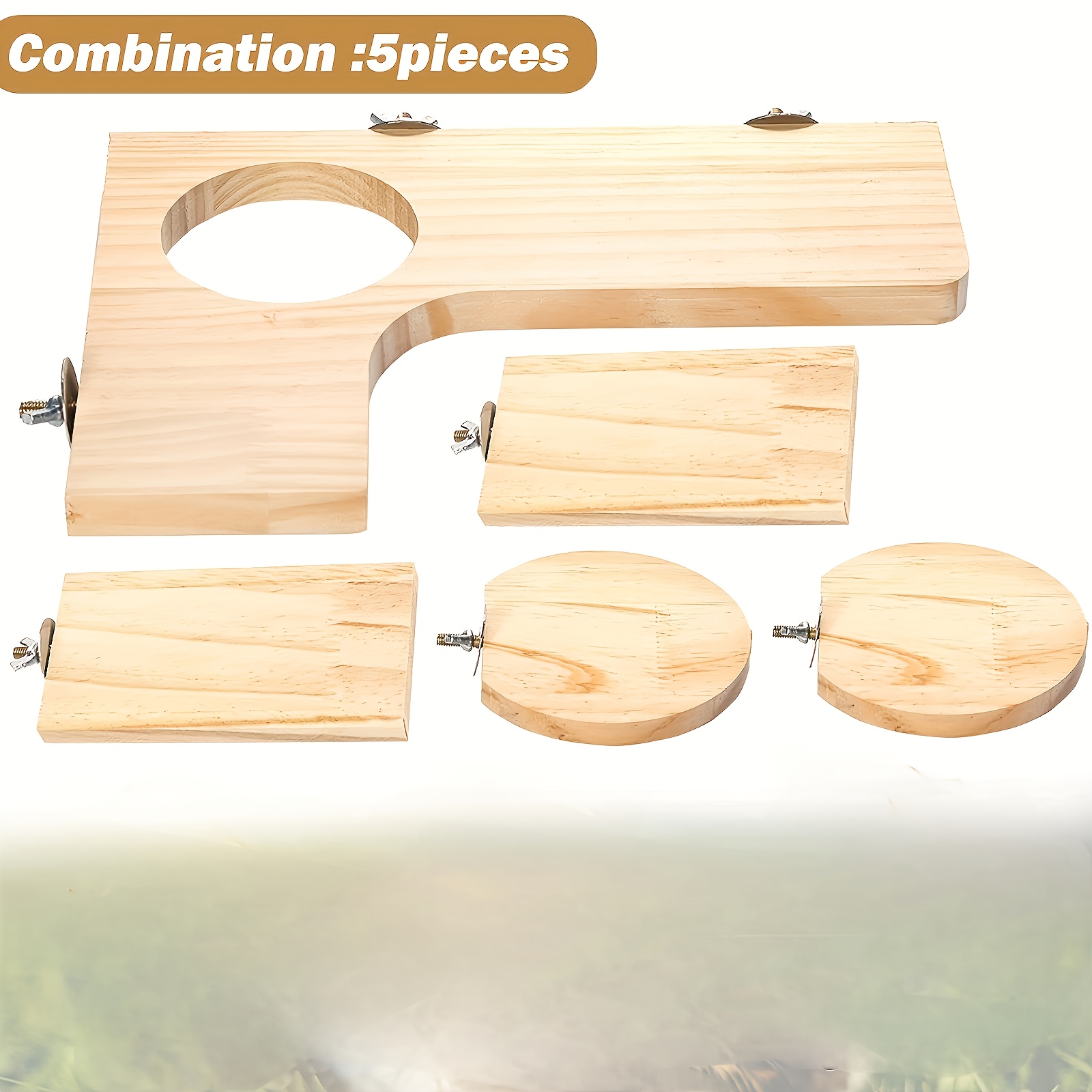 Wooden Platform for Dwarf Hamster Cage