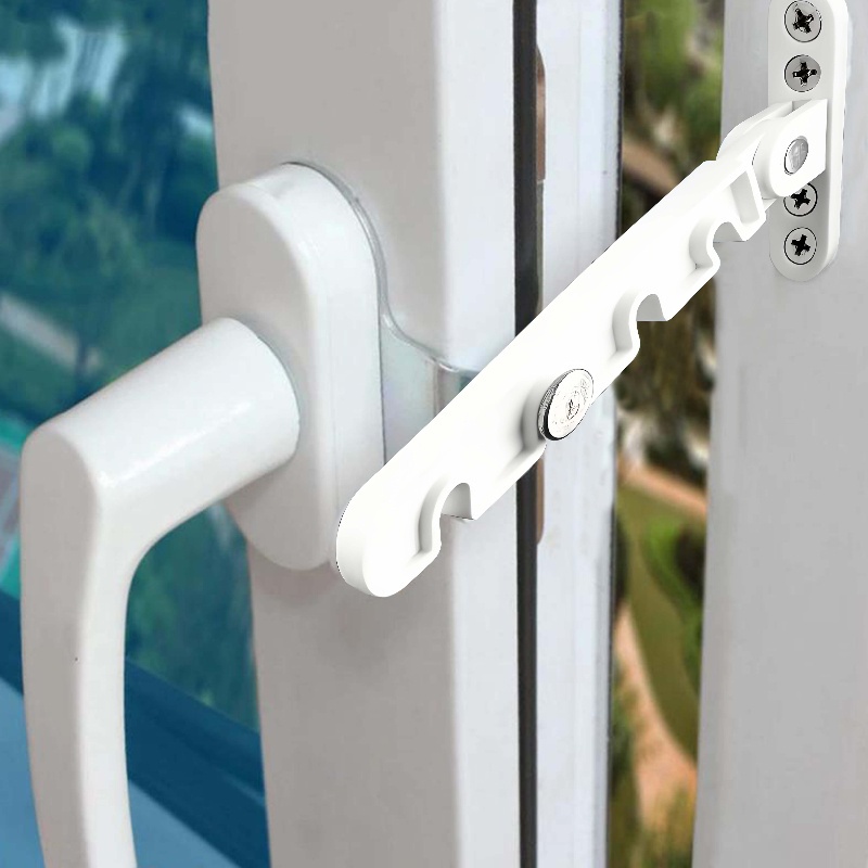 1pc /2pcs Steel Internal Door Window Air Limiting Hook - Plastic Fixed Bracket With Adjustable Ventilation Plug For Easy Opening And Closing, Window | Adjustable Ventilation | Durable Plastic