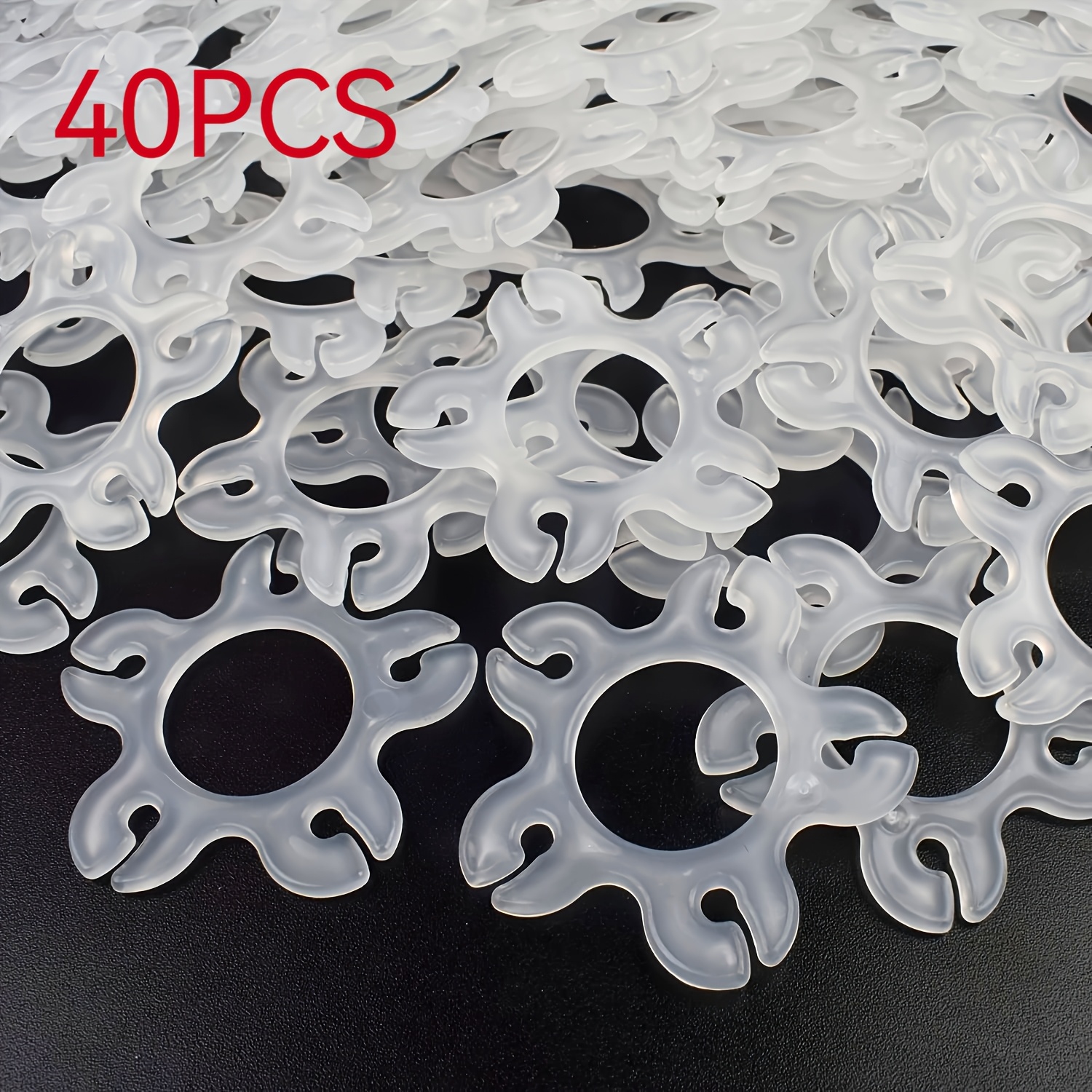 E-shop 40 Stück Ballonhalter-Clips, Pflaumenblüten-Flachclips, geeignet für Feiertagsveranstaltungen, Geburtstagsfeiern, Hochzeitsfeiern, dekorative