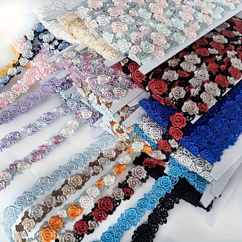 Blumen-Spitzenband 1 Rolle - Für Hochzeitsdekoration, Basteln & Nähen