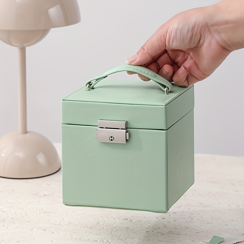 Customizable Mini Jewelry Box with Lock, Elegant Gift
