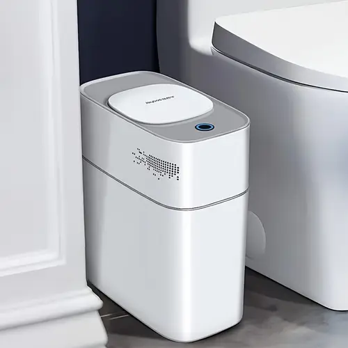 18l commercial trash can with lid duty waste bin quiet for office retail