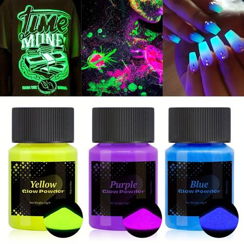 1 89x1 06 inch 3pcs set face and body art paint powder neon under black long lasting for fine art diy art diy crafts and theme parties stocking stuffers christmas stocking stuffing carnival and halloween party supplies
