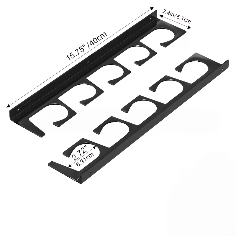 TEMU 2 Wall And Garage Ceiling Mounted 5 Fishing Rod Rack Storage Racks, Suitable For Most Fishing Rods