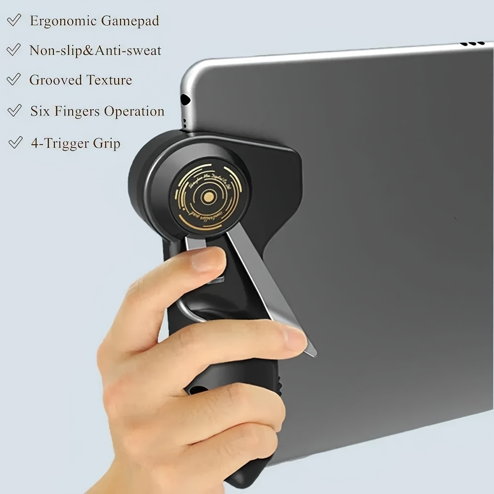[Tablet Game Assistant] Portable Grip Ergonomic Design Mobile Game Grip, Shooting Button Assistant PUBG Mobile Game Assist Shooting Target with Shooting Trigger Tablet Game Additions Enhance Gaming Experience Birthday/Christmas/Boy Gifts