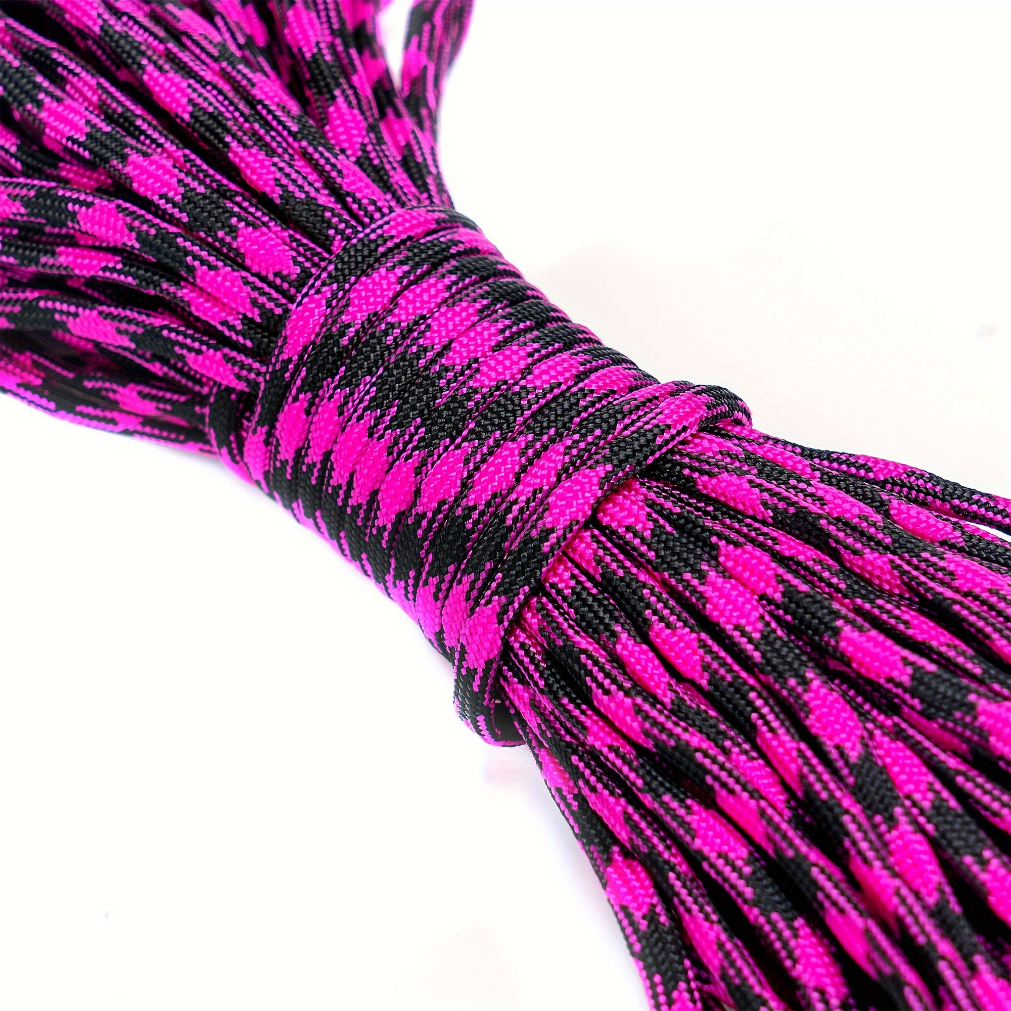 

30m Black+rose Red 7 Strands Core Nylon Rope