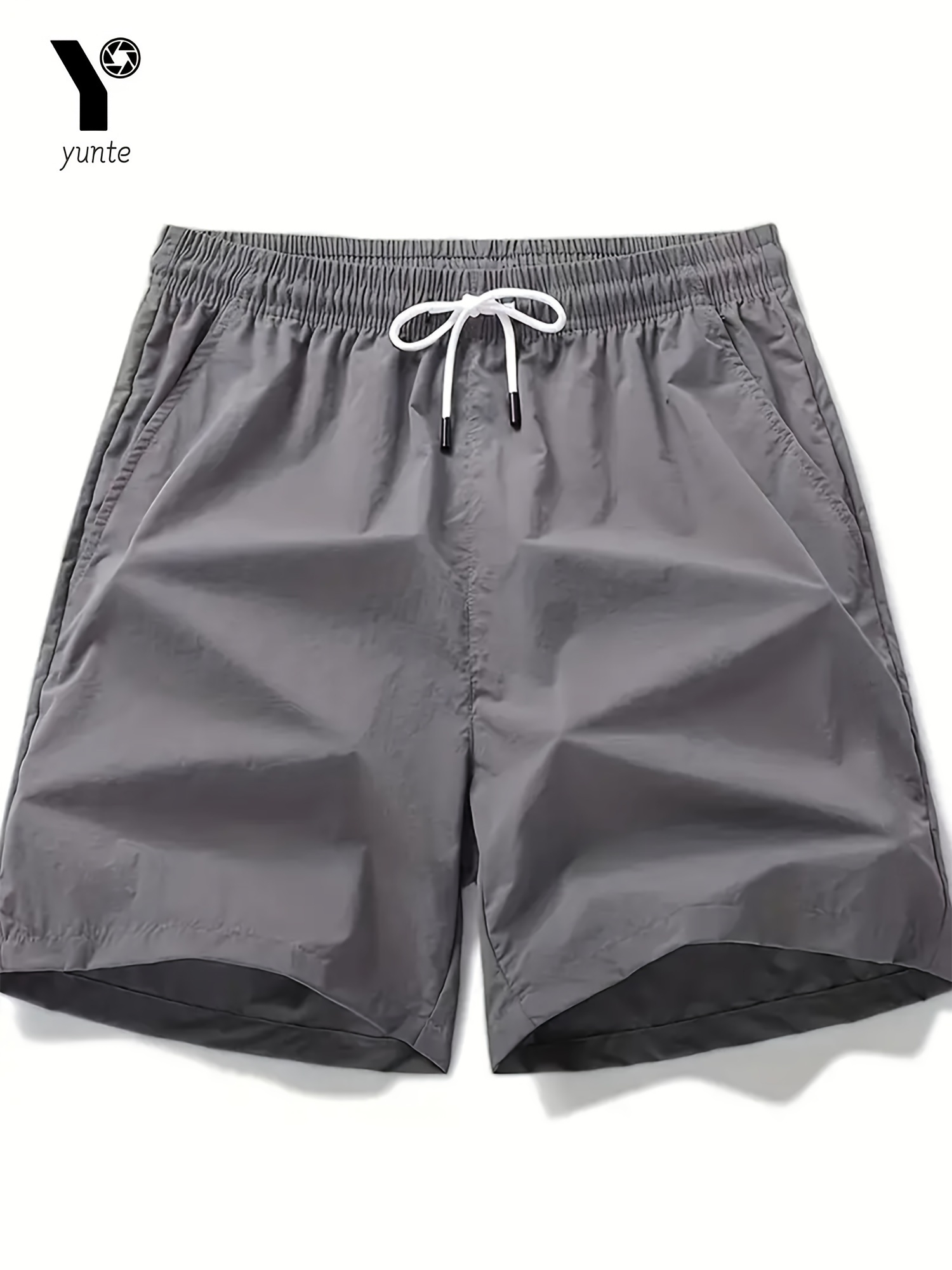 mens black blue athletic shorts loose fit quick dry elastic waistband with drawstring pockets ideal for training sports shorts elastic waistband shorts fabric details 5