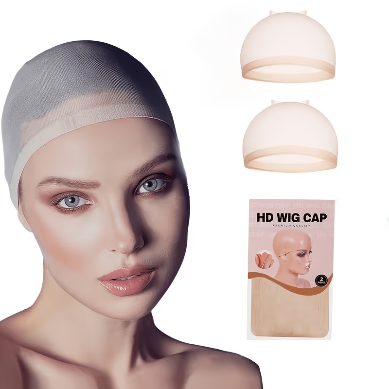 Unisex Adult Hat Wig 2pcs Soft Breathable Stretchable Nylon Neutral
