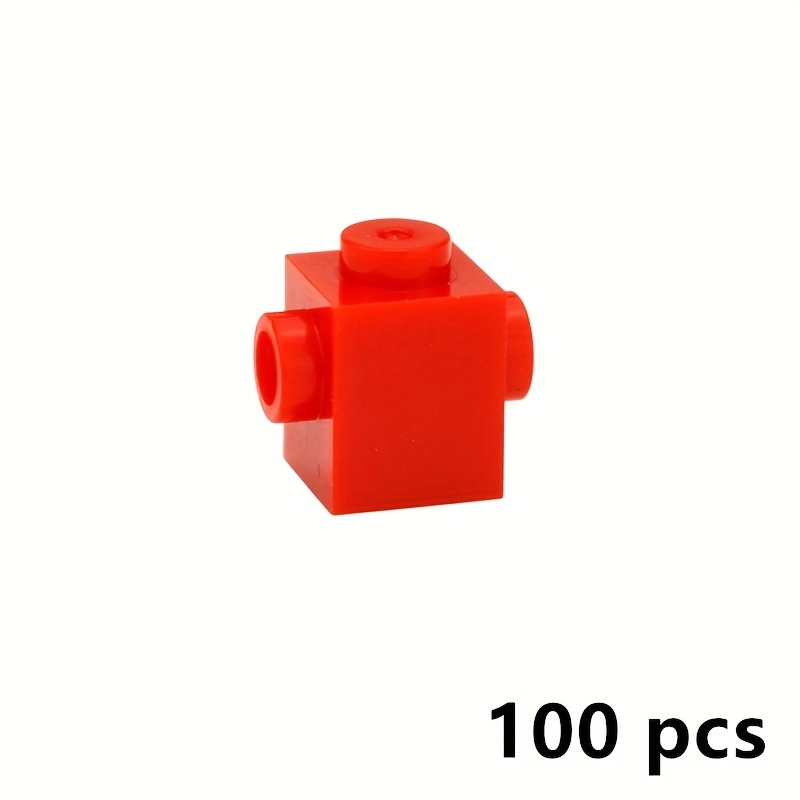 100pcs 1x1 Thick 2 Sided Brick Building Blocks Compatible with 47905