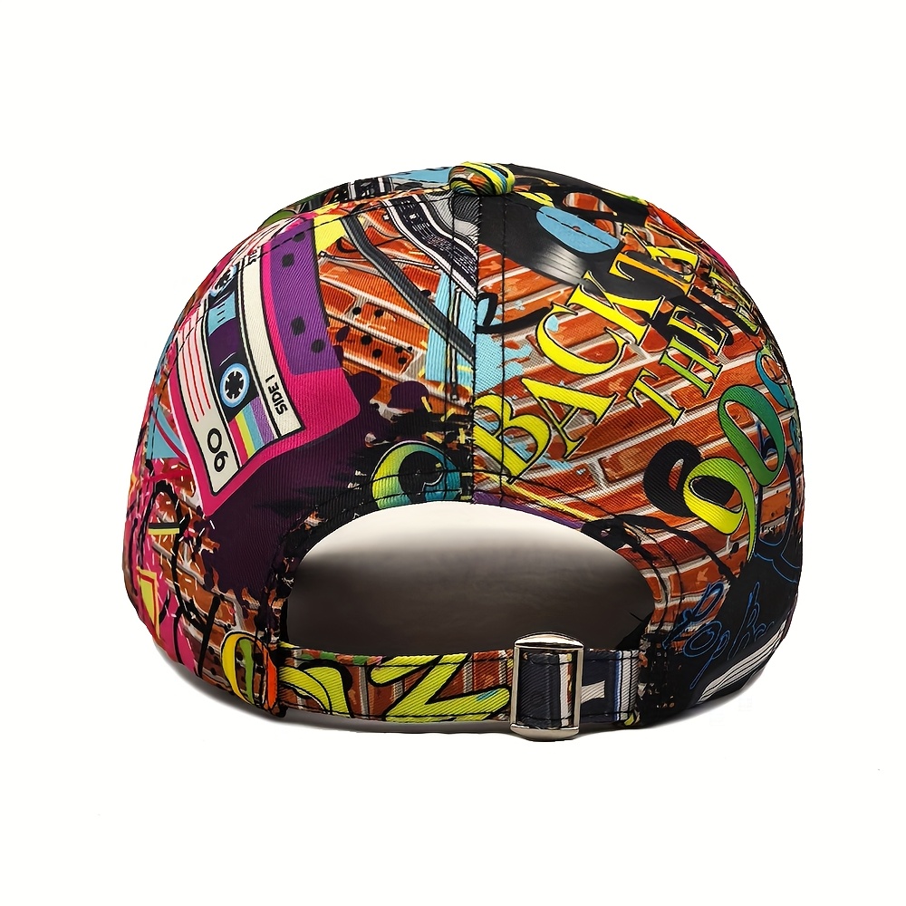 men s retro 90s hip hop graffiti baseball cap - Temu