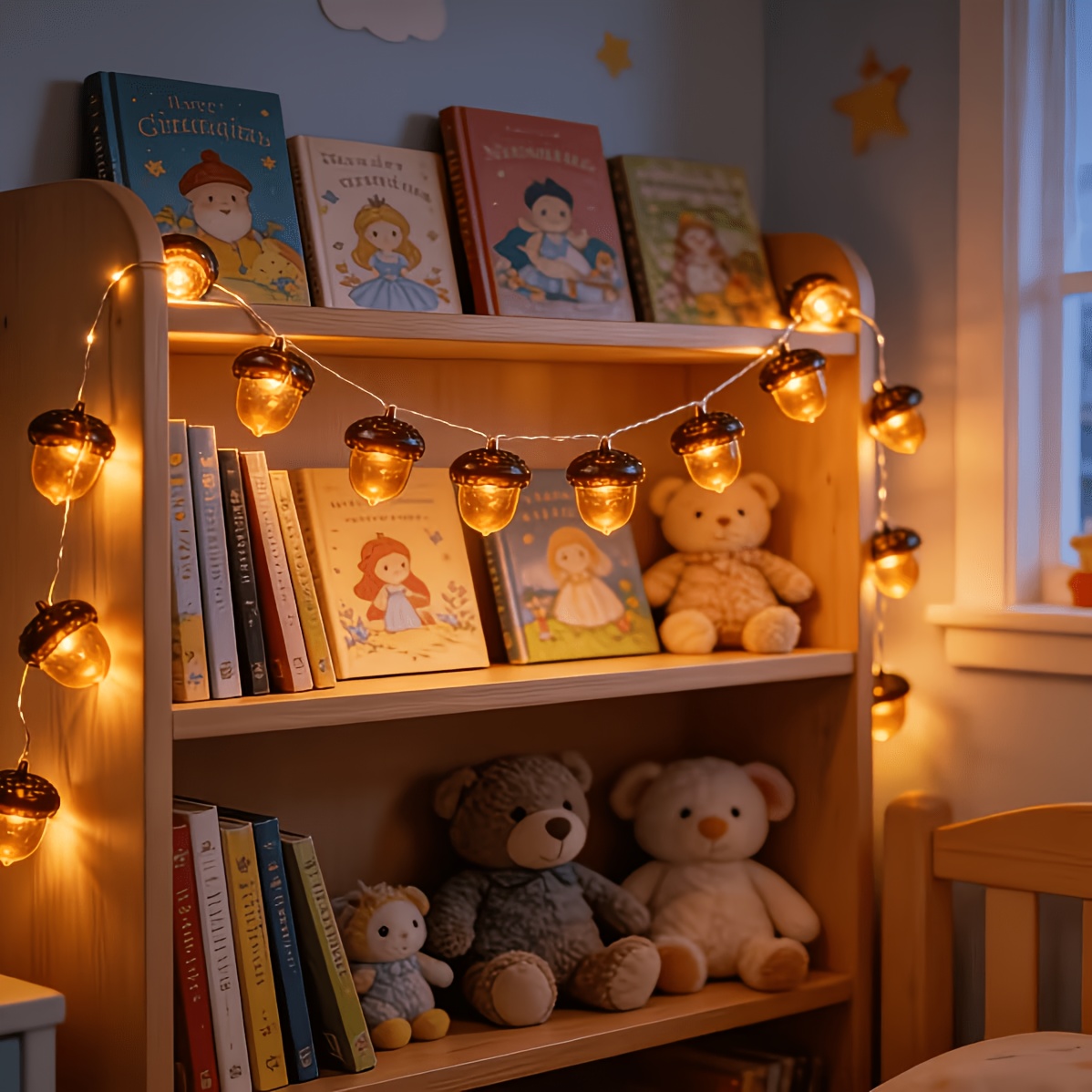 TEMU Guirlande Lumineuse de Noël Épicéa Pommes de Pin Fil de Cuivre Type Pile (Pile Non Incluse)