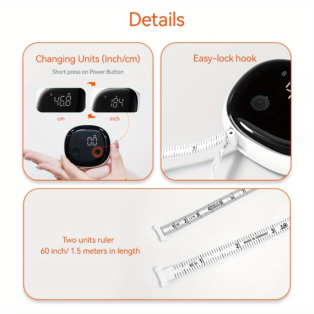 Accurate Smart Body Measuring Tape - Durable Material