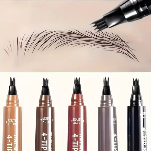 4 in 1 eyebrow pencil waterproof and sweatproof liquid eyebrow pen