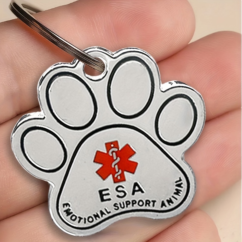 

& Dog Keychain Set, Zinc Alloy Keyrings For Esa & Sd ,