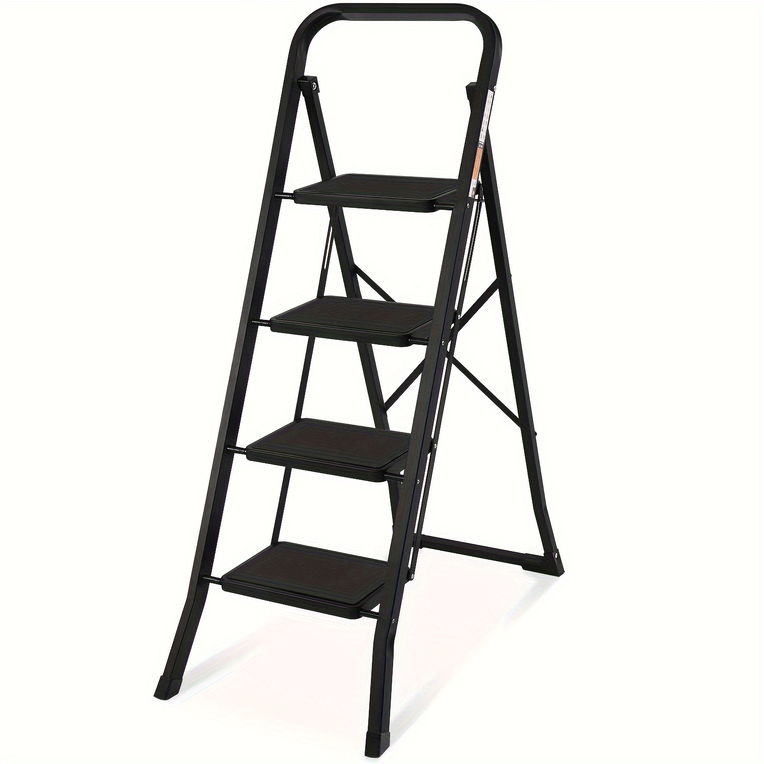 

Actflame 4-step Folding Step Ladder: Wide Anti-slip Pedal, 330lbs Capacity, Portable Lightweight Design For Home, Kitchen, And Outdoor Use