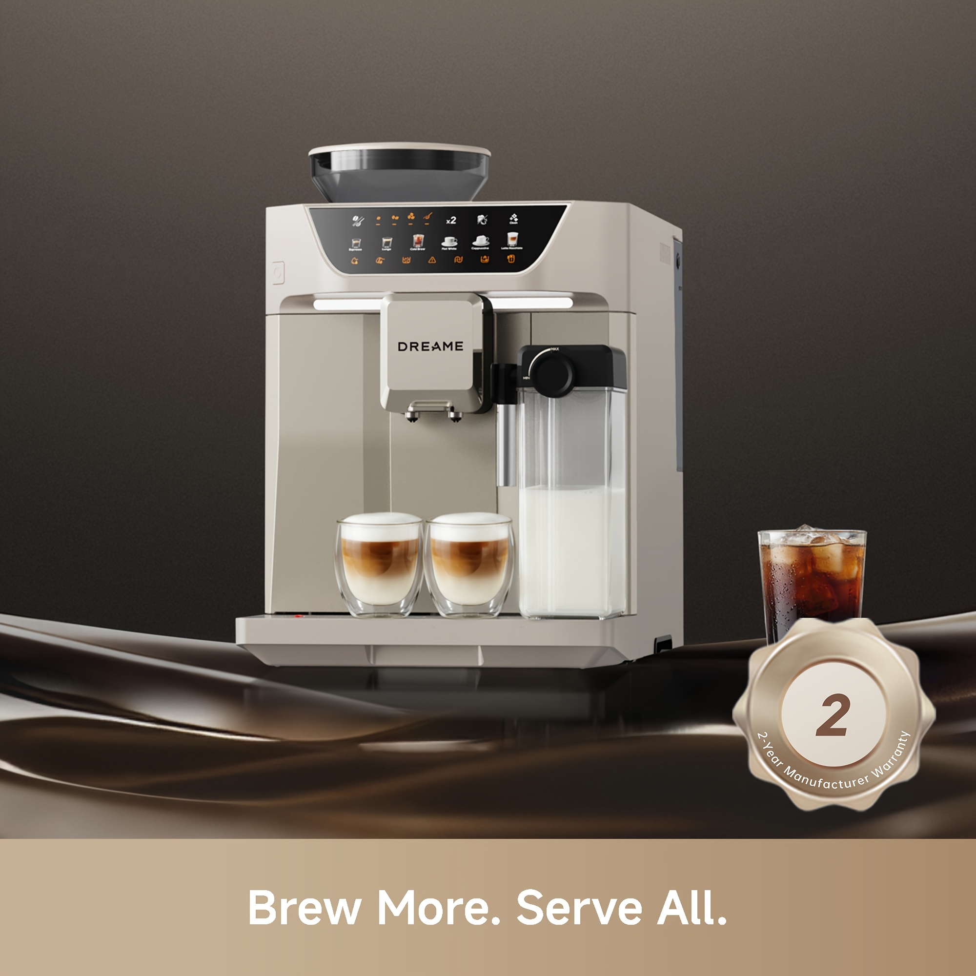Image of Dreame Ecceluxe Master Automatic , Display, 6 Coffee , Precise , 45 Cups