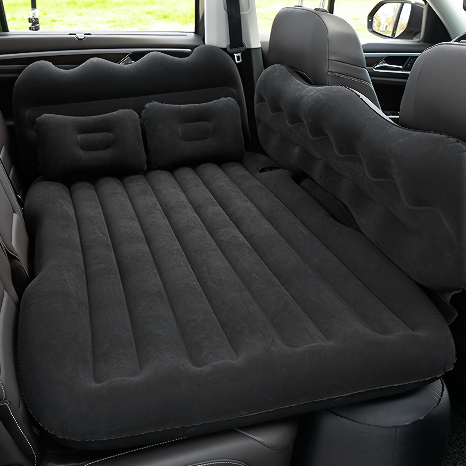 

Car Seat Cushion Trunk Car Cushion, Car Rear Inflatable Thick Cushion, Sleeping Mat With Car Air Pump, 2pillows For Suv Sedan Pickup Back Seat