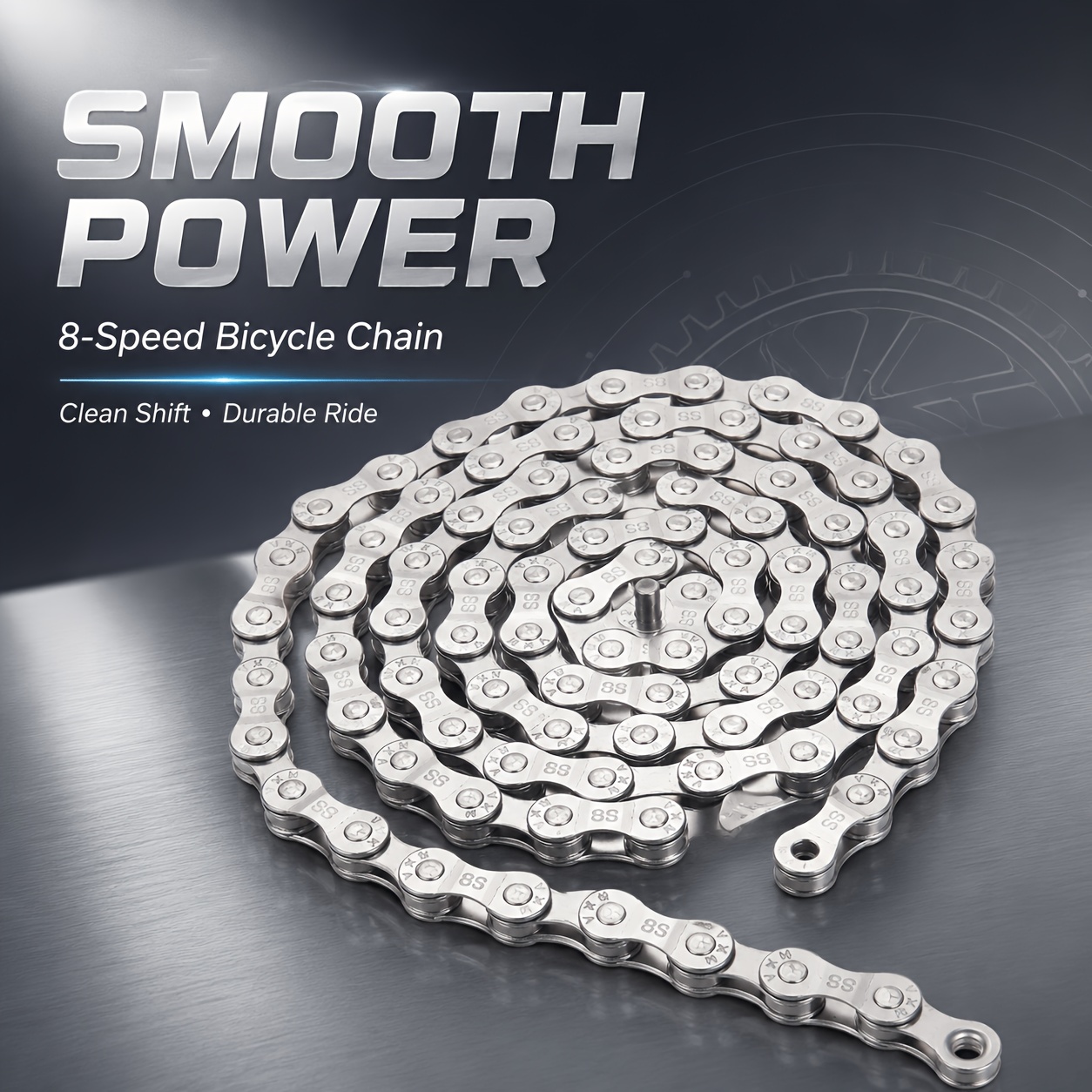 TEMU Vxm 8s Mtb Chain, 116/126l Road Bike Chain, Shifting Chain Bicycle Accessory