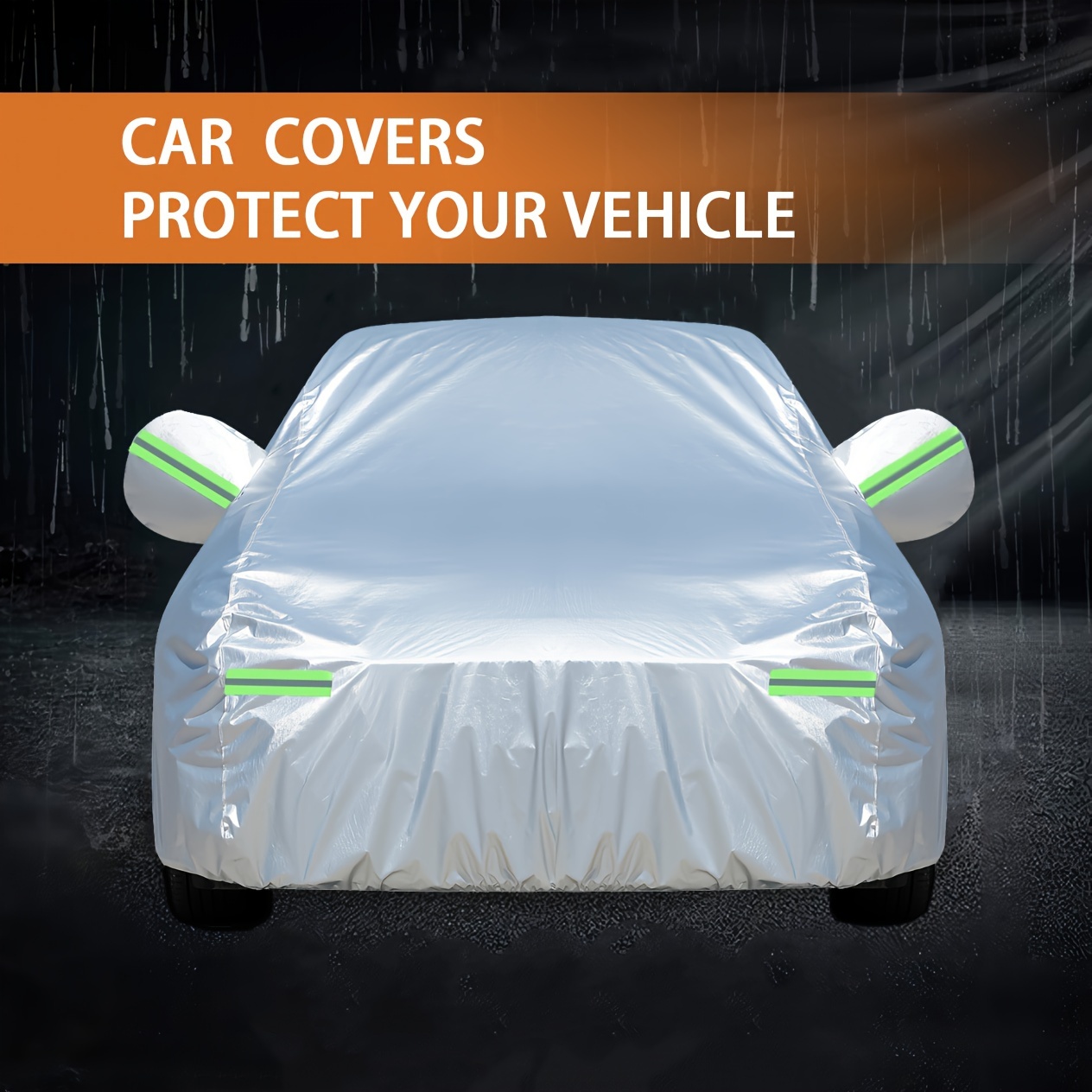 SUV セダン車カバー 1 個 全天候型太陽と雨から保護 アルミニウム型で
