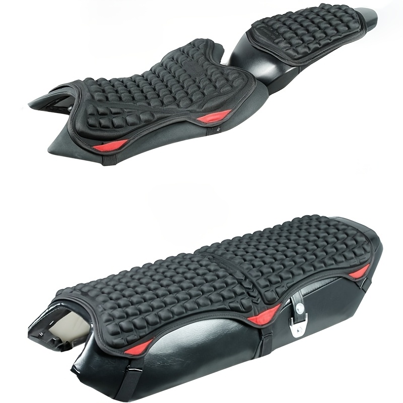 TEMU Motorcycle Seat Cover Eva Shock-absorbing Motorcycle Seat Cover Outdoor Riding Anti-slip Ventilated Heat-insulating Breathable Seat Pad Electric