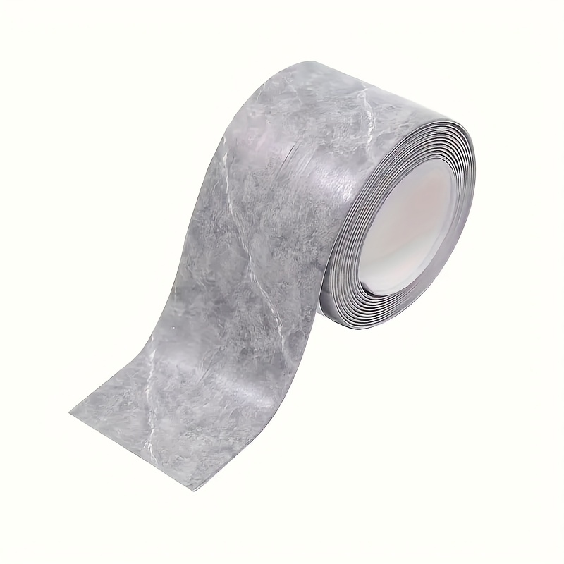 Image of Pvc Waterproof Sealing Tape - Strong Adhesive Tape For Bathtubs, Sinks, Floors, And Walls - Easy Application Decorative Repair Tape, Waterproof Tape, Leak-proof Design, Clean , Reliable Seal