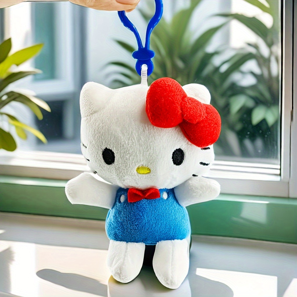

Hello Kitty Plush Keychain Cute Mini Anime Stuffed Animal Backpack Keychain Plastic Chain Clip Accessories For Backpack & Purse For Fans