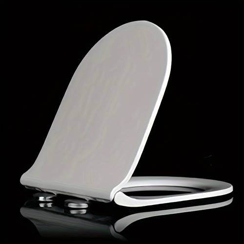 1pc toilet seat cover pp material soft close silent toilet lid u shaped soft close quick installation and removal toilet seat cover plate household bathroom plastic toilet seat cover christmas halloween gift decoration