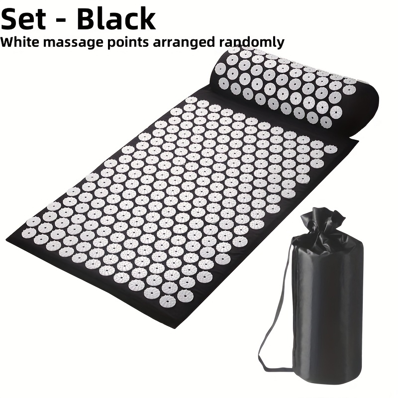 Yoga Acupressure Mat, Used At Home, Camping, Travel, Acupuncture , Massage Acupuncture Mat, Lotus Sponge Acupuncture , White Massage Points Layout