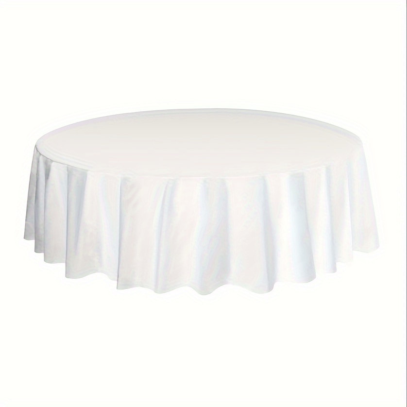 

12-pack Premium Plastic Table Cover Medium Weight Disposable Tablecloth-for Halloween Holiday-themed 12pk Round 84