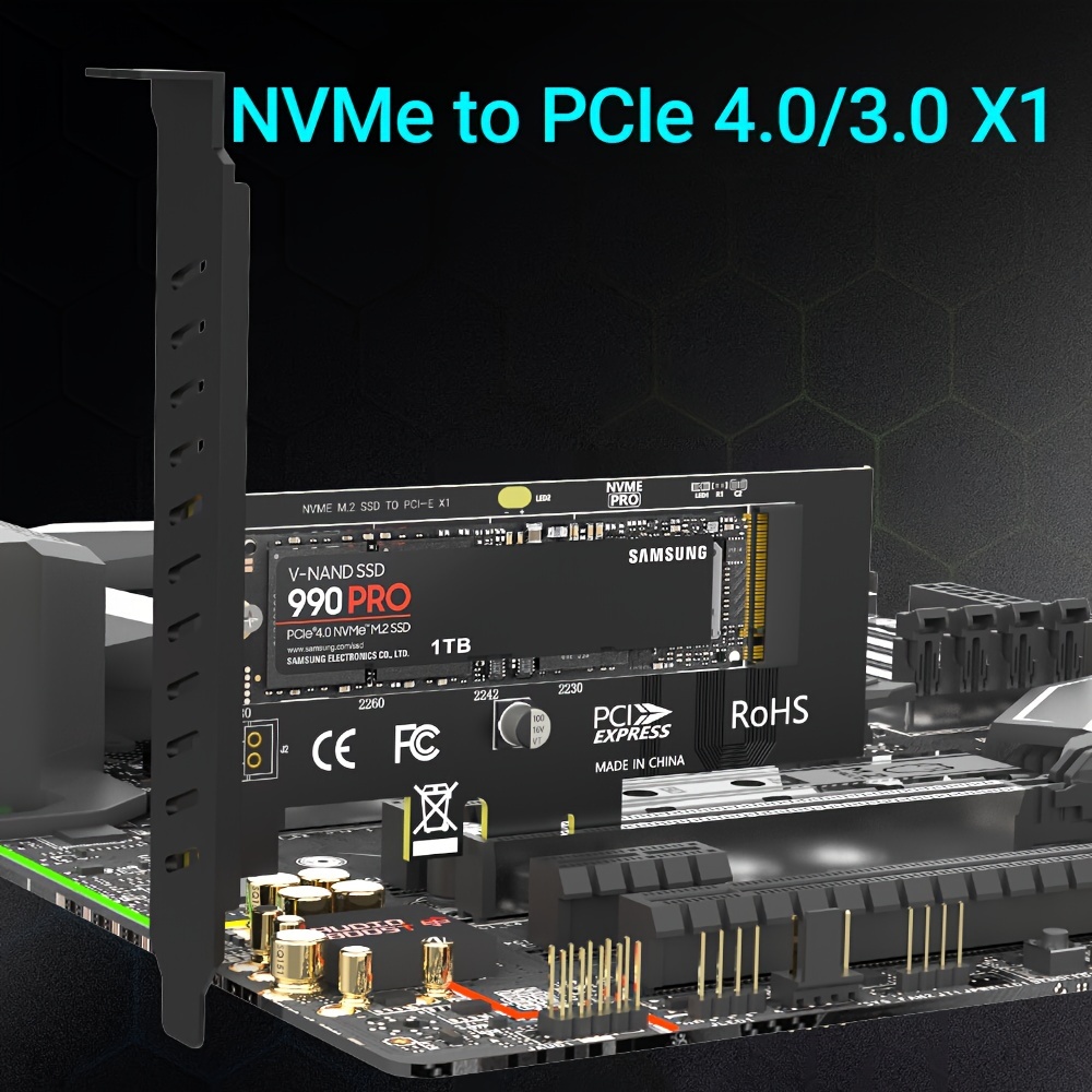 m pcie x1 adapter card 2280 ssd pcie x1 Temu United Arab